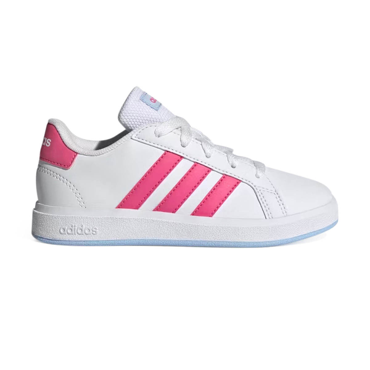 Adidas Grand Court Lifestyle&#39; White Pulse Magenta&#39; Big Kids&#39; Shoes