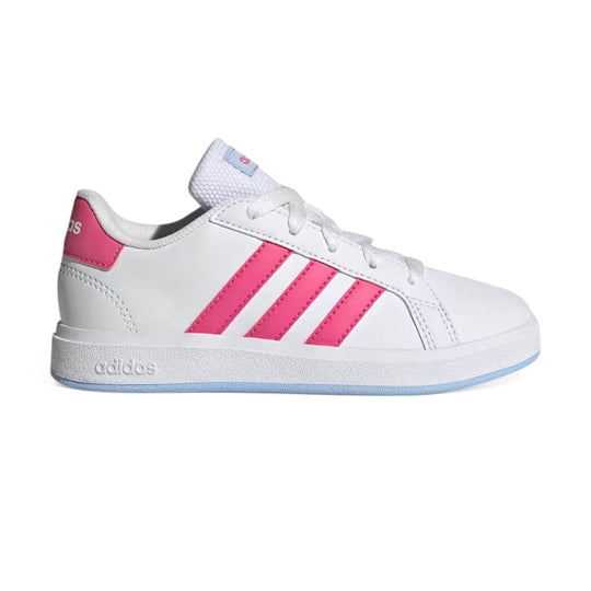 Adidas Grand Court Lifestyle' White Pulse Magenta' Big Kids' Shoes