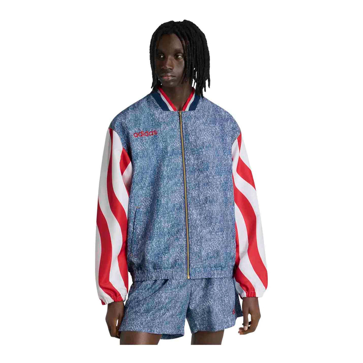 Adidas Denim Graphic Track Top - 