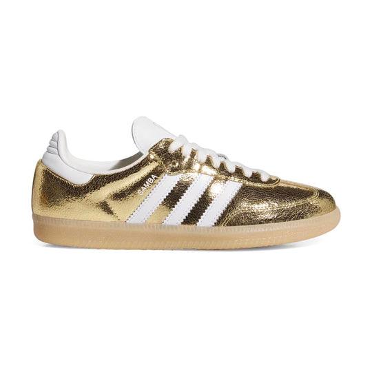 Adidas Samba OG 'Gold Metallic Cracked Leather' Women's Shoes