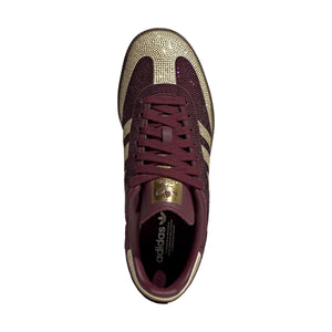 ADIDAS Samba OG 'Rhinestone Maroon Warm Vanilla' Women's Shoes