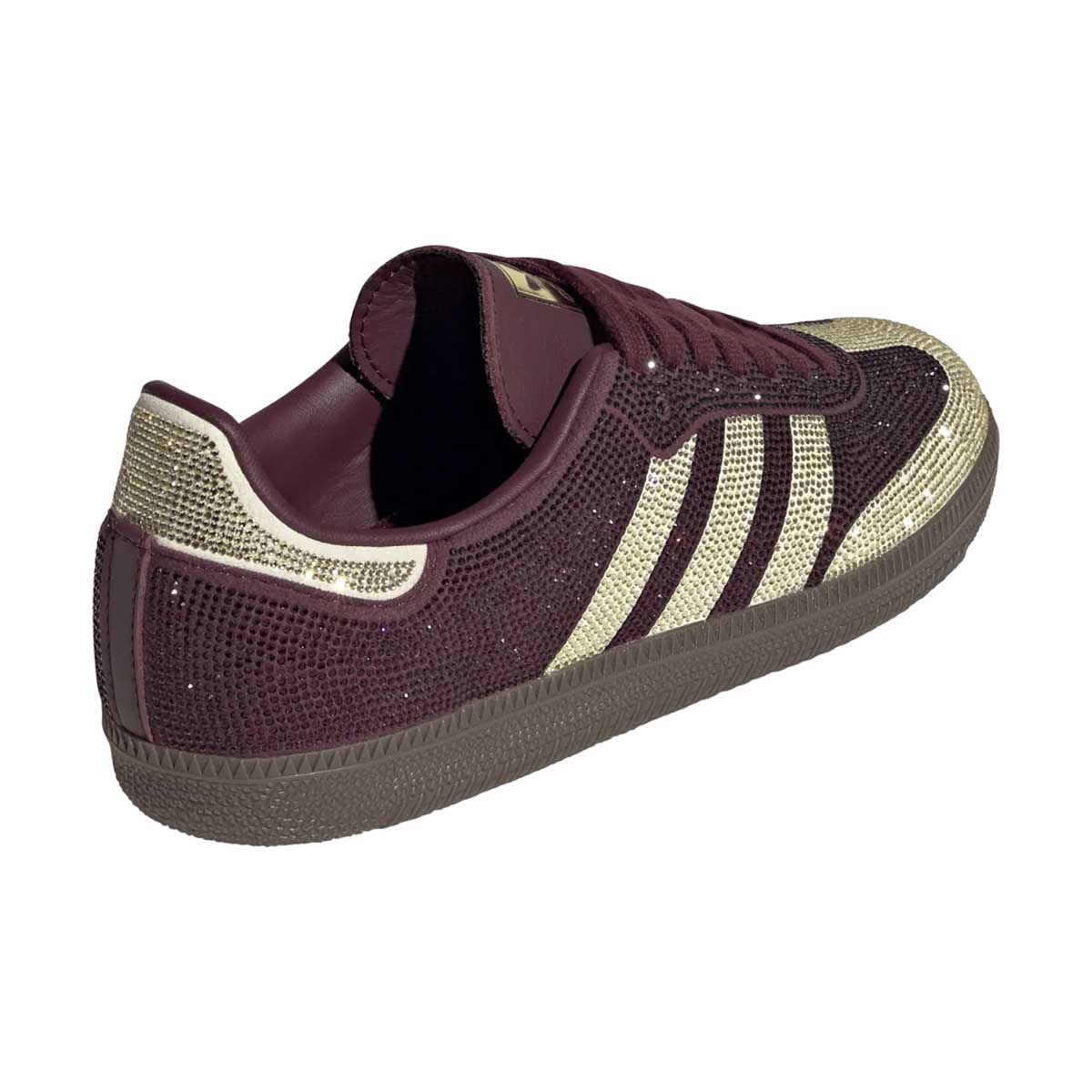 ADIDAS Samba OG 'Rhinestone Maroon Warm Vanilla' Women's Shoes - 