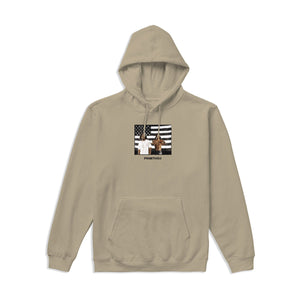 Primitive Stripes Sand Hood