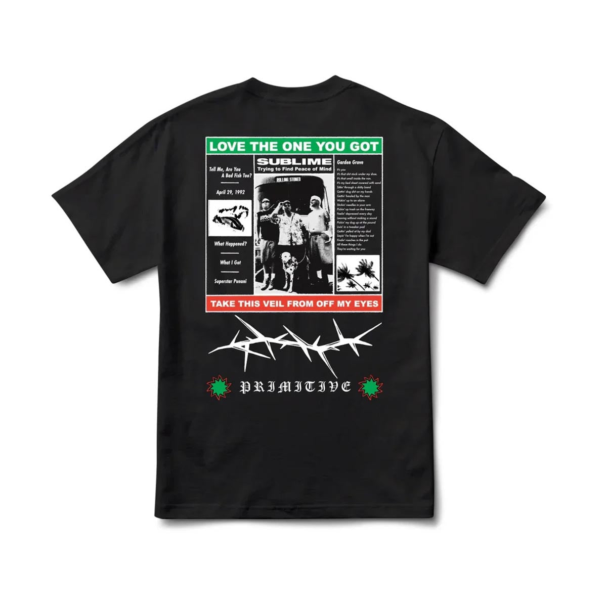 Primitive Zine Hw Black Tee - 