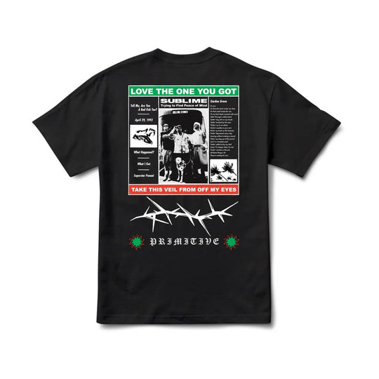 Primitive Zine Hw Black Tee