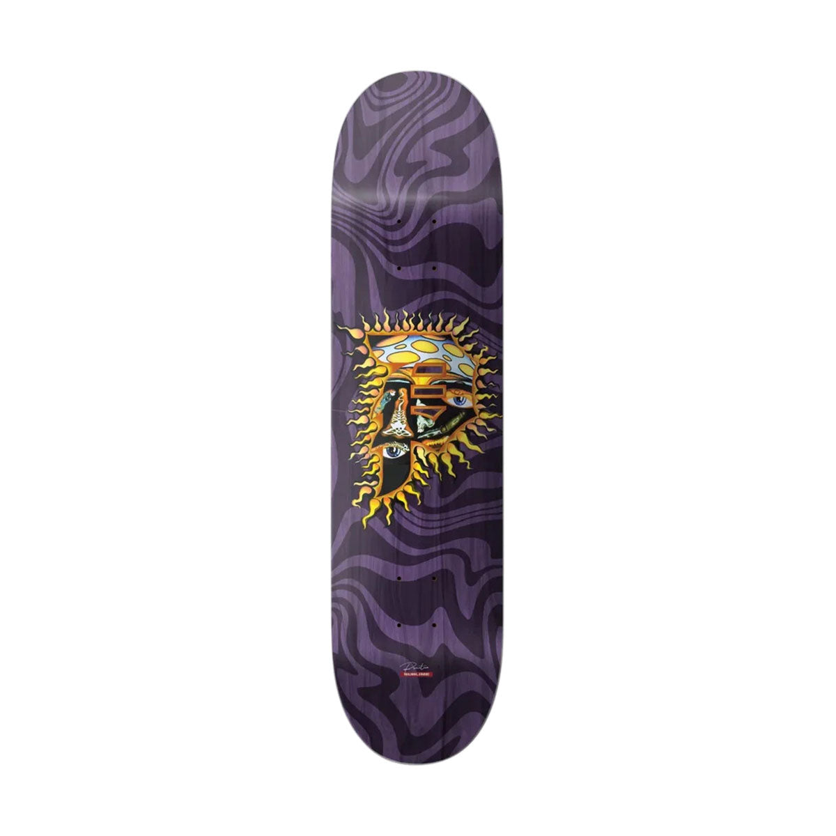 Primitive Dirty Sun Team Purple Deck (8) - Skateboards and Decks