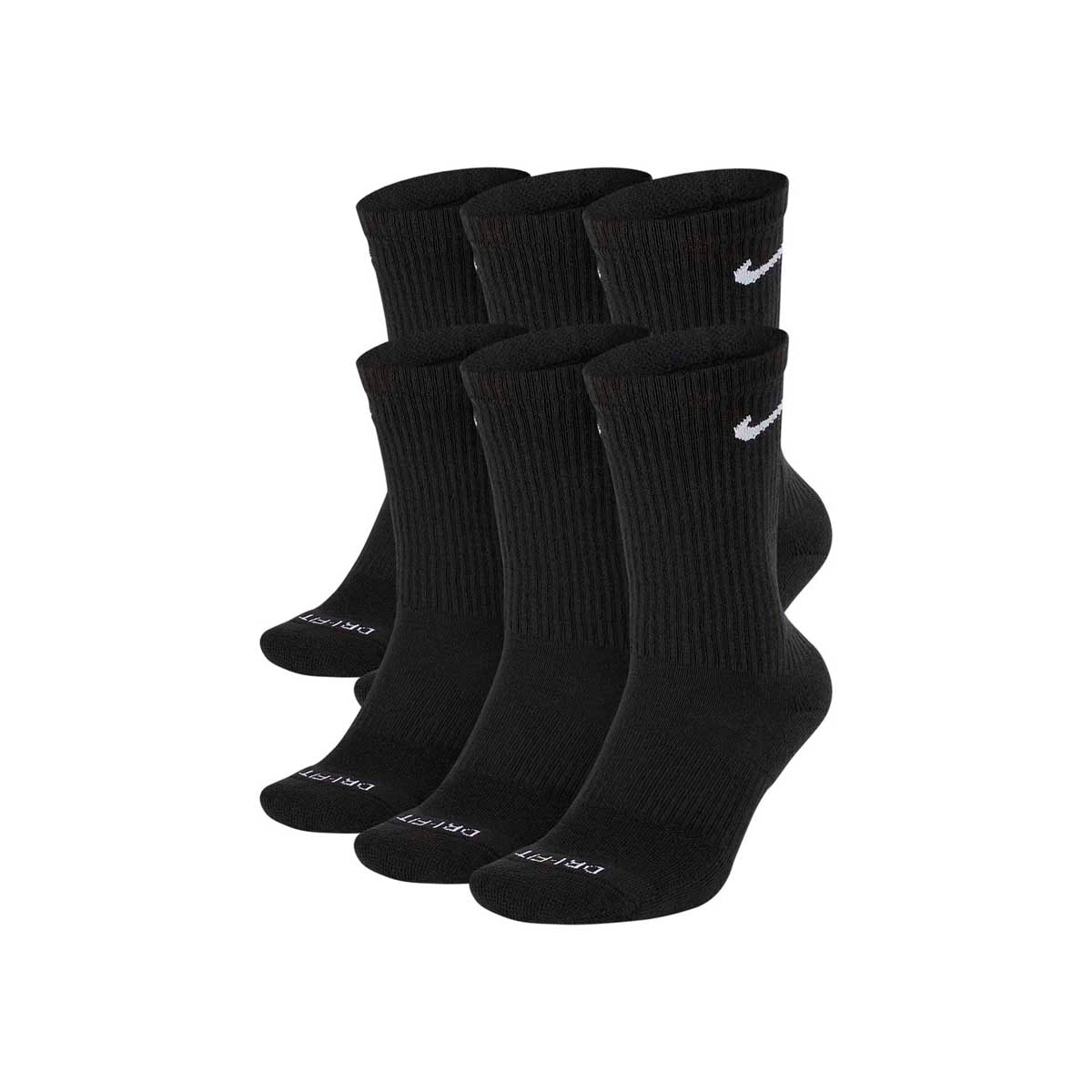 Nike Everyday Plus Cushion Crew Socks (6 Pair) - MENS ACCESSORIES