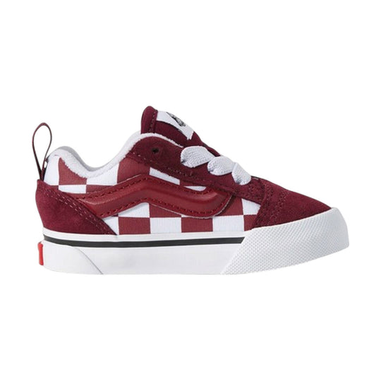 VANS Knu Skool 'Checkerboard Bordeaux' Toddler Shoes