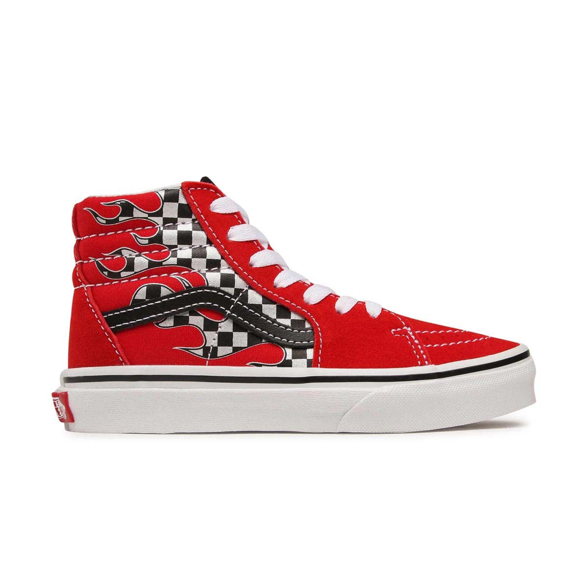 Sk8-Hi &#39;Reflect Check Flame&#39; Little Kids&#39; Shoes