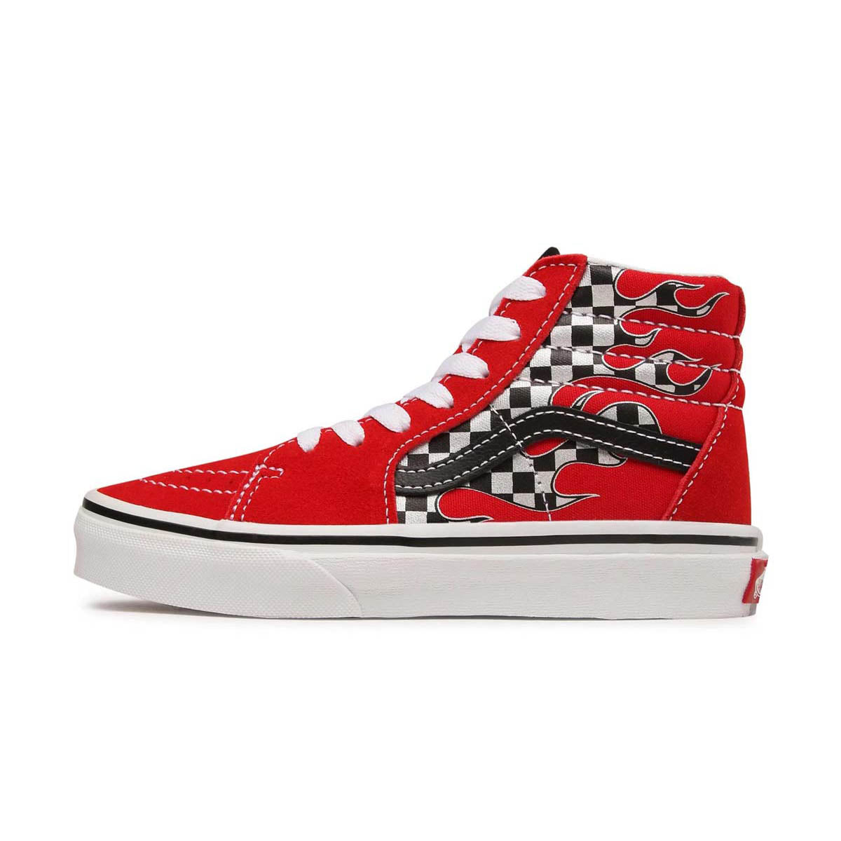 Sk8-Hi &#39;Reflect Check Flame&#39; Little Kids&#39; Shoes