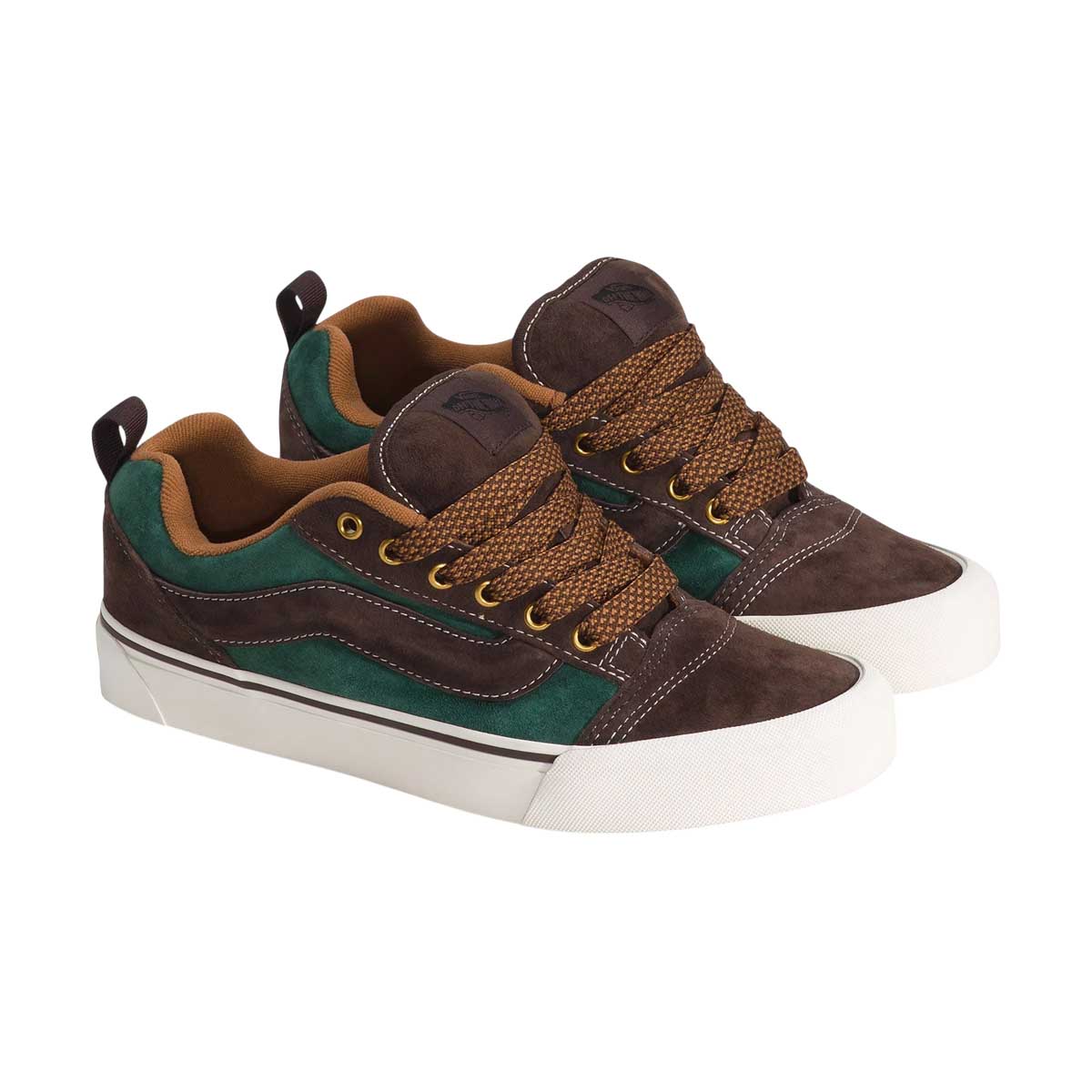 VANS Knu Skool 'Brown Green' Big Kids' Shoes - 