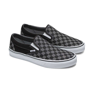 Classic Slip-On Checkerboard 'Pewter Grey Check' Unisex Shoes