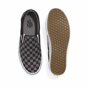 Classic Slip-On Checkerboard 'Pewter Grey Check' Unisex Shoes