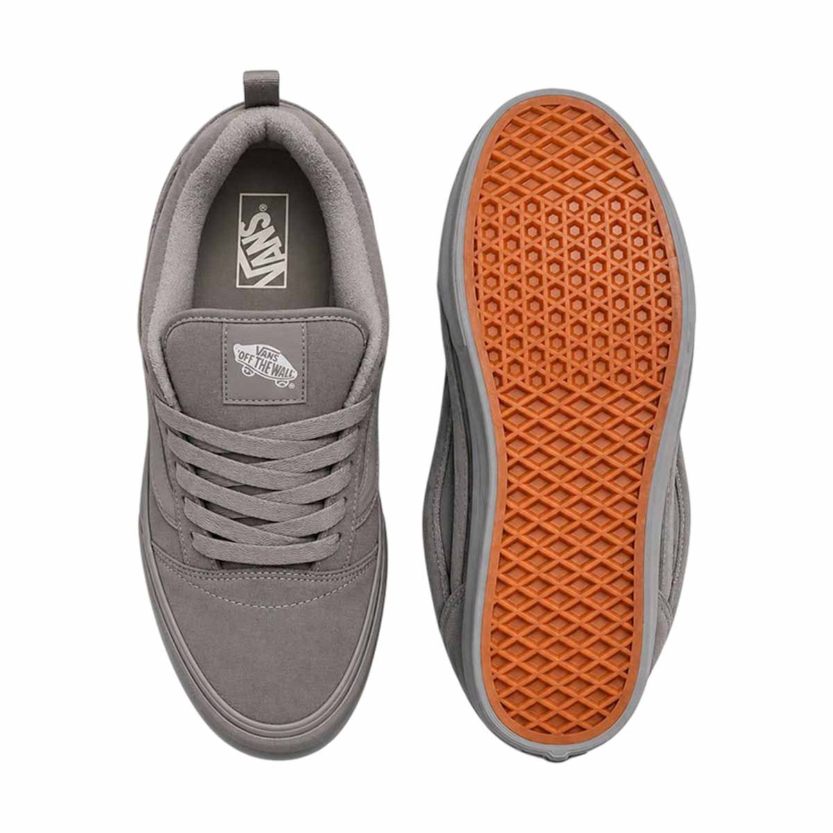 VANS Knu Skool 'Mono Light Suede Pewter' Men's Shoes - 