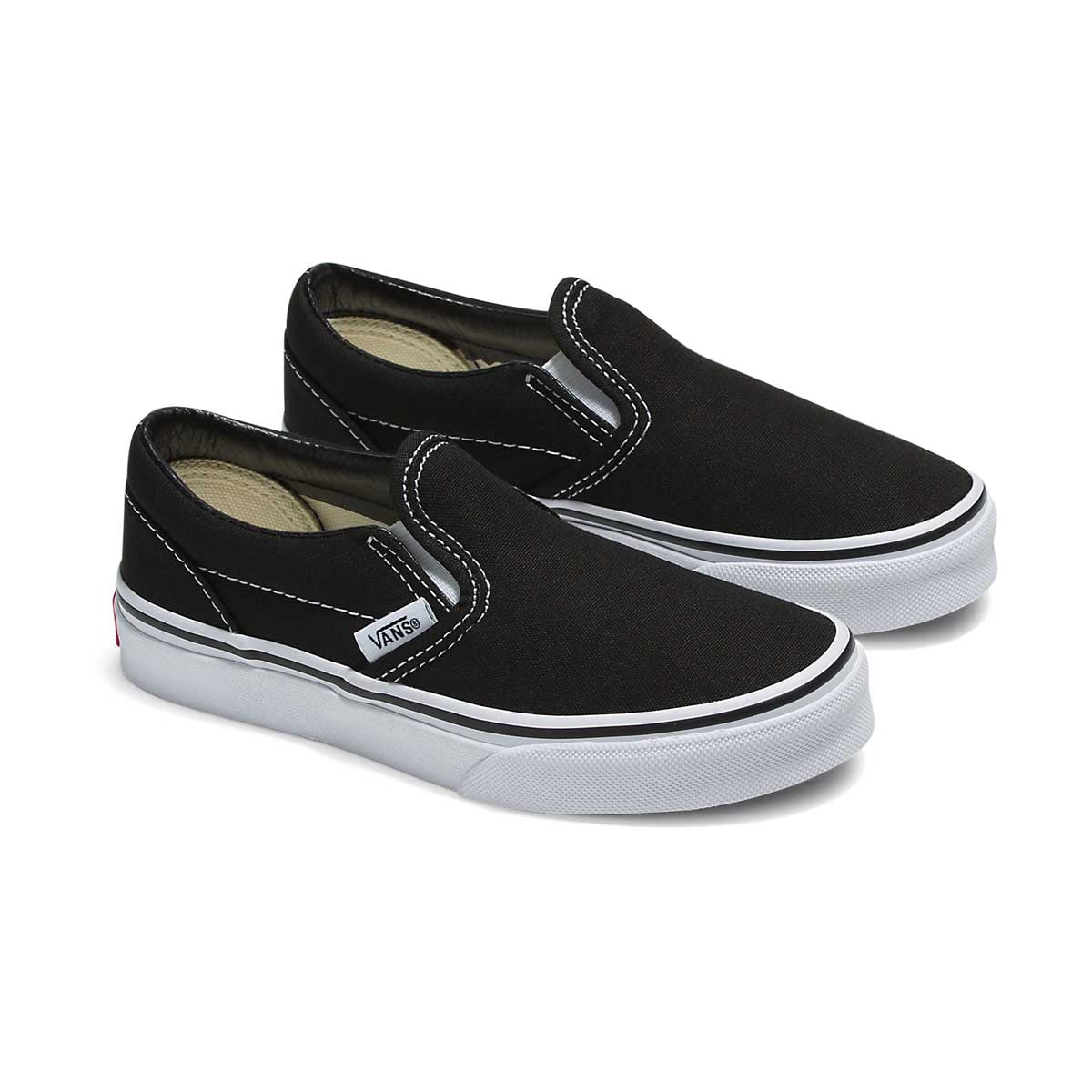 Classic Slip-On &#39;Black/White&#39; Little Kids&#39; Shoes