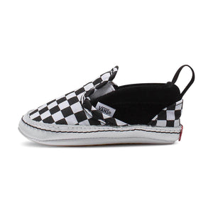 Infant Slip-On V Checkerboard Crib Shoe