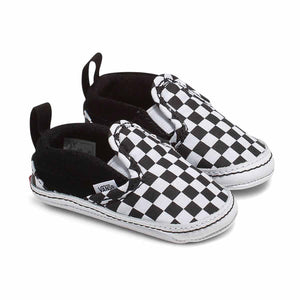 Infant Slip-On V Checkerboard Crib Shoe