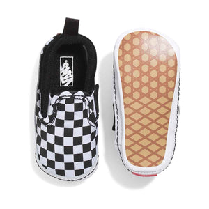 Infant Slip-On V Checkerboard Crib Shoe