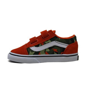 Old Skool V 'Geo Camo Orange' Toddler Shoes