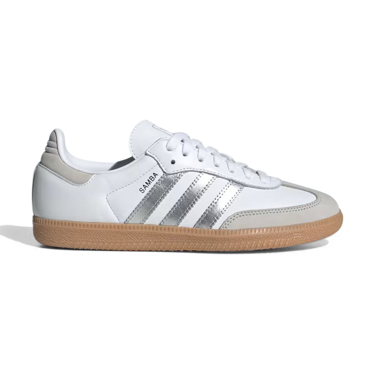 Adidas Samba OG 'White Silver Metallic Grey' Women's Shoes - 25% OFF (JN25)