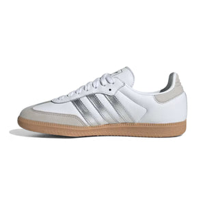 Adidas Samba OG 'White Silver Metallic Grey' Women's Shoes