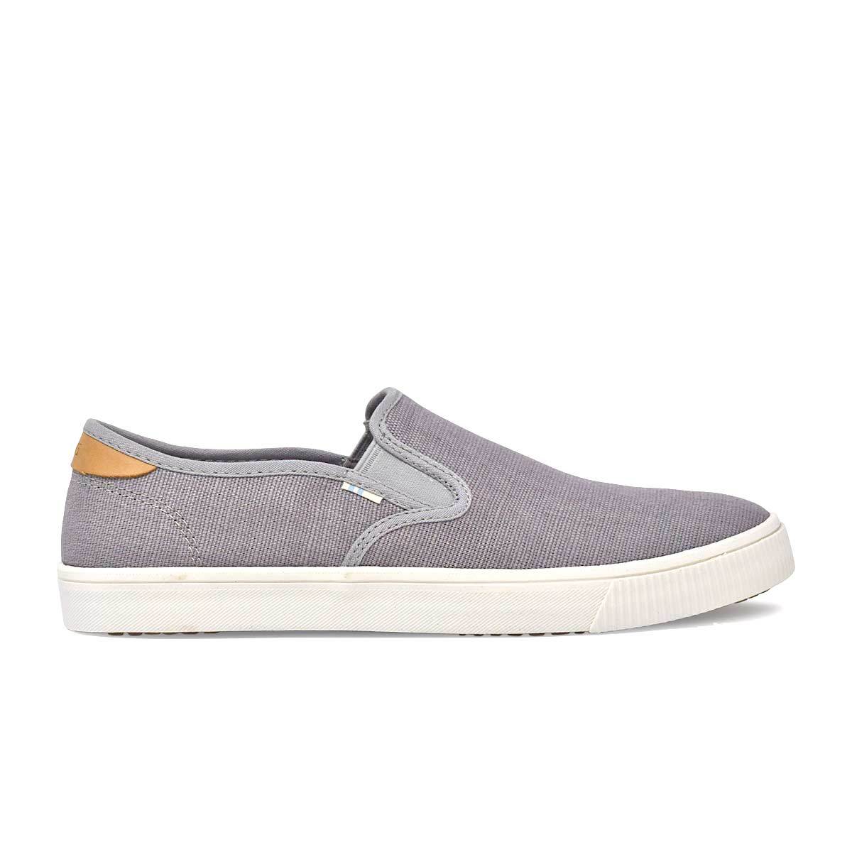 Drizzle Grey Heritage Canvas Men's Baja Slip-Ons Topanga Collection - 