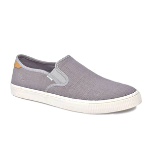 Drizzle Grey Heritage Canvas Men's Baja Slip-Ons Topanga Collection