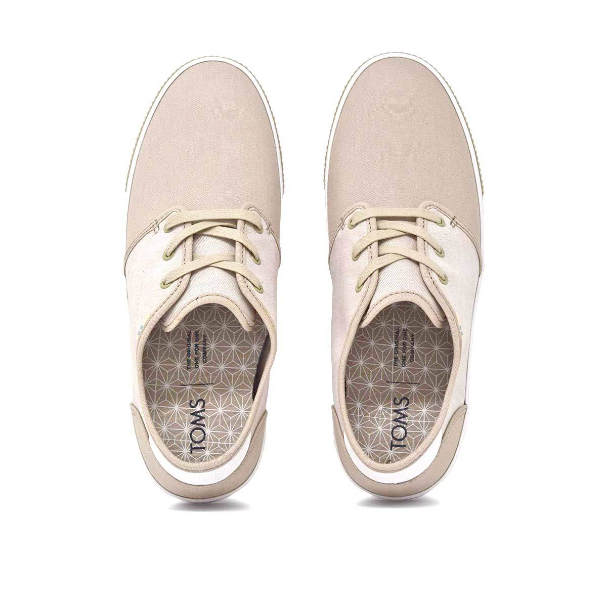 Two Tone Natural Canvas Men&#39;s Carlo Sneakers Topanga Collection