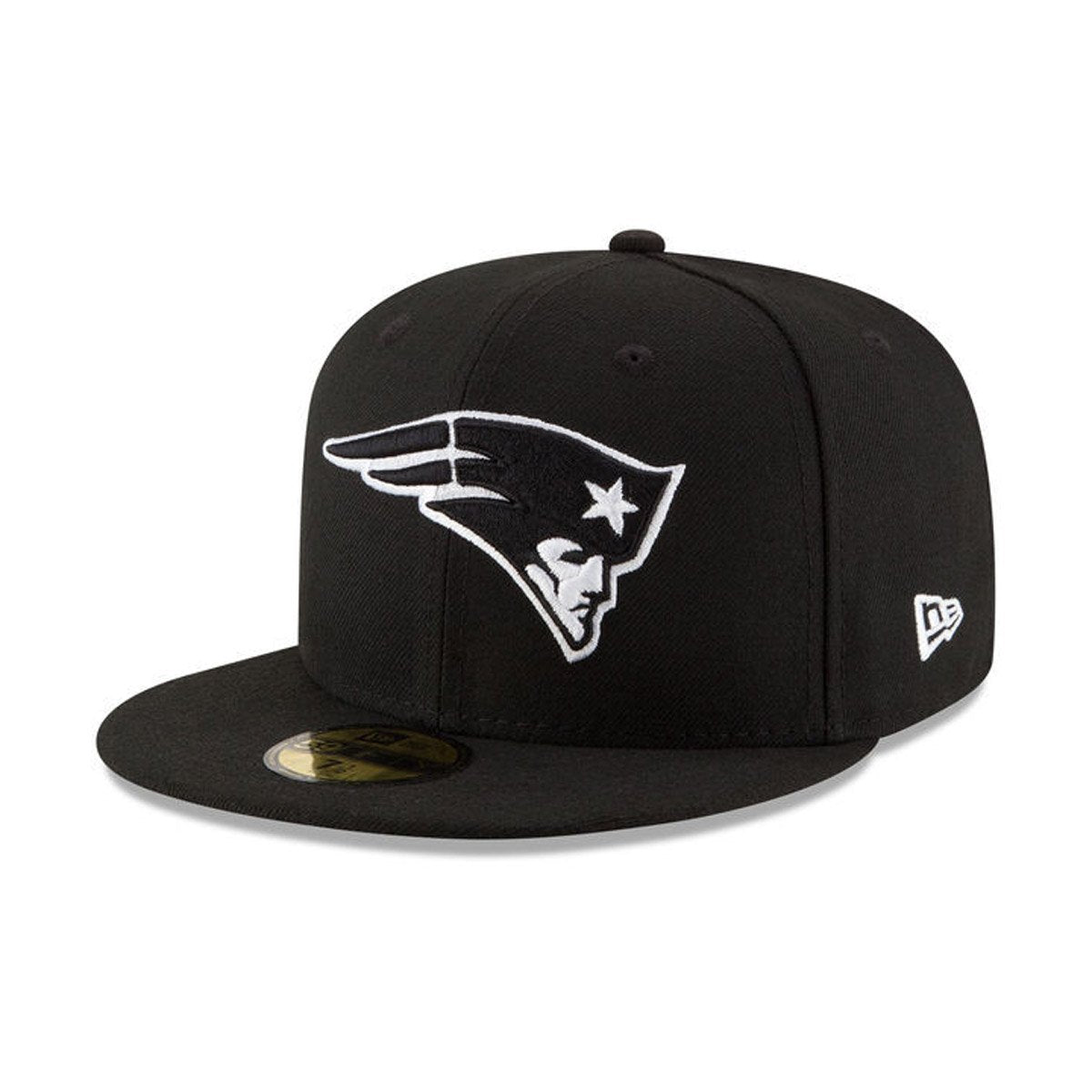 New England Patriots Black On White 59Fifty Fitted - 