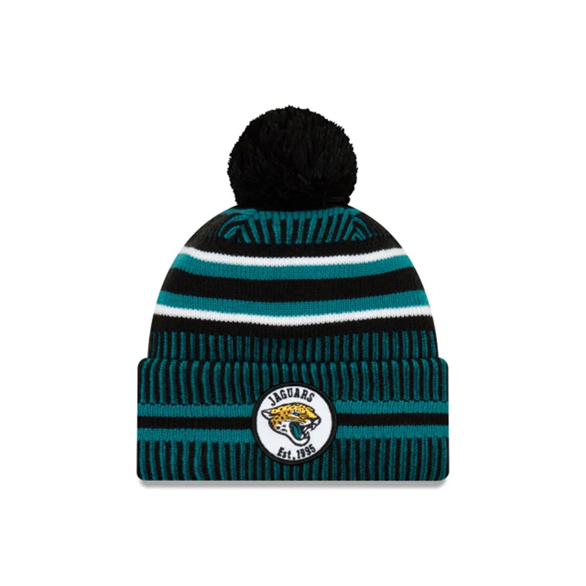 JACKSONVILLE JAGUARS NFL SIDELINE HOME COLD WEATHER SPORT KNIT TEAL/BLACK - 