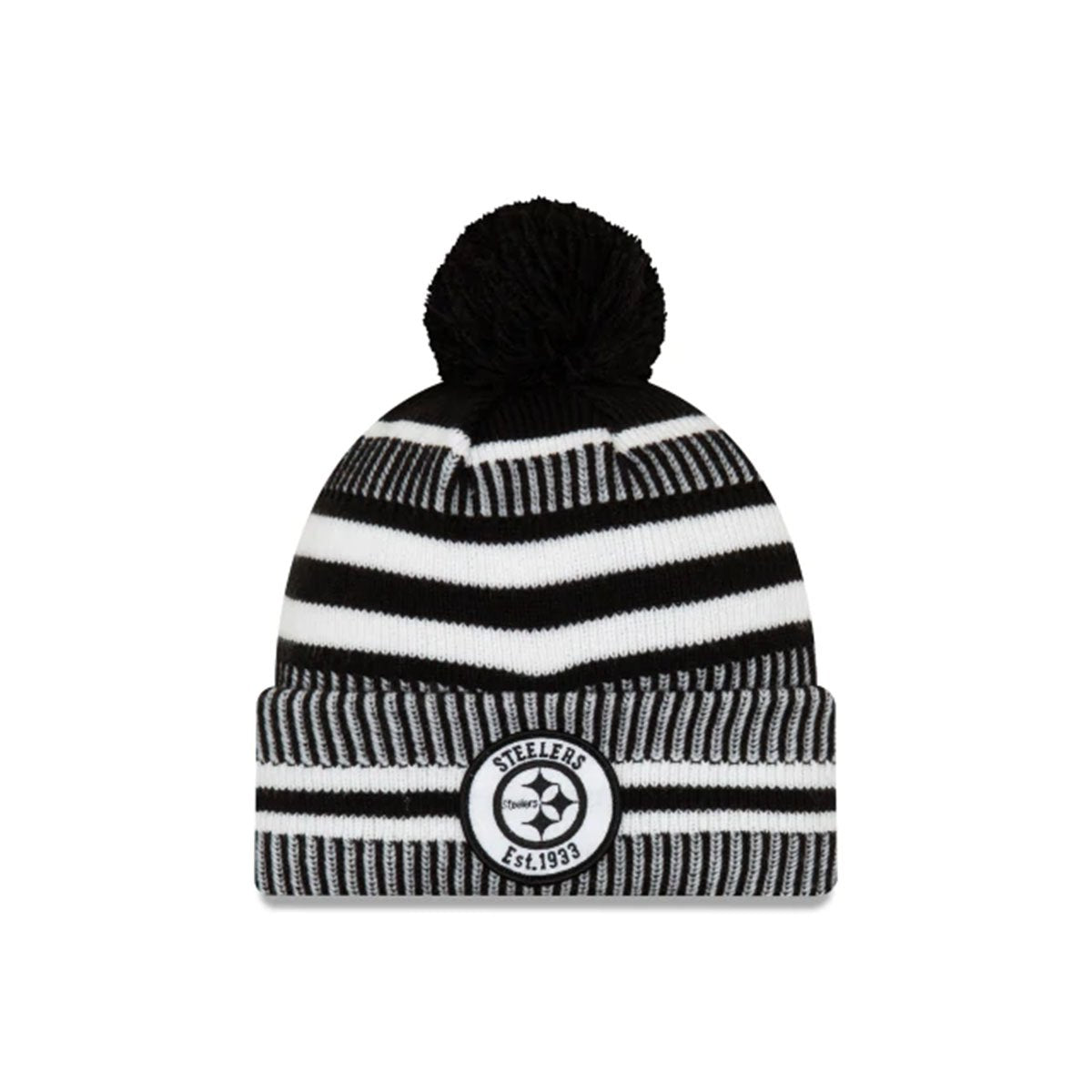 PITTSBURGH STEELERS  NFL SIDELINE HOME COLD WEATHER SPORT KNIT BLACK/WHITE - 