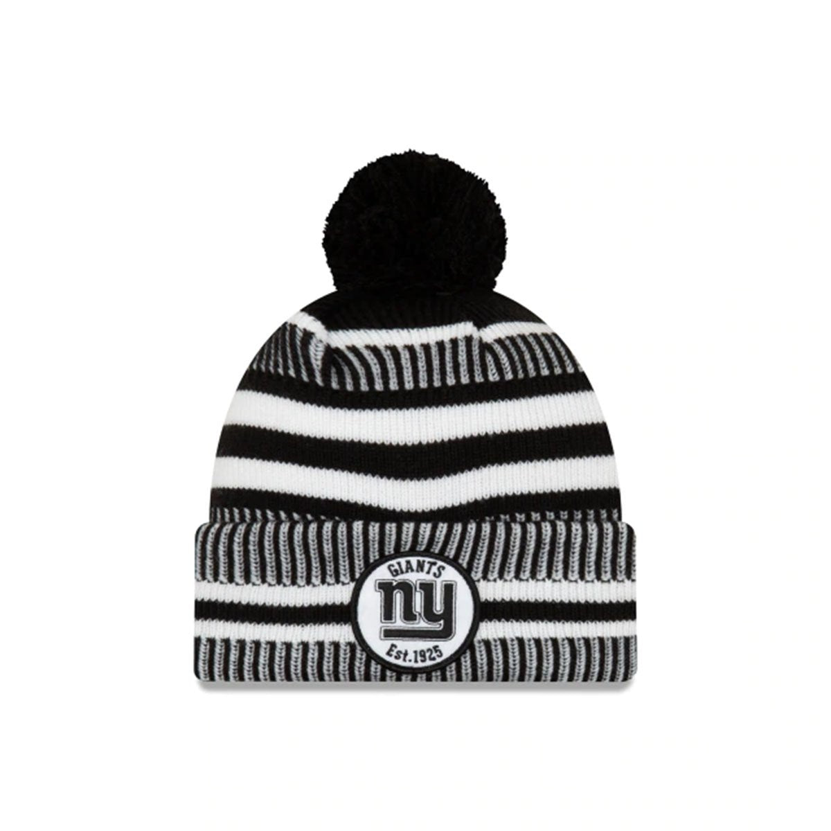 NEW YORK GIANTS NFL SIDELINE HOME COLD WEATHER SPORT KNIT BLACK/WHITE - 