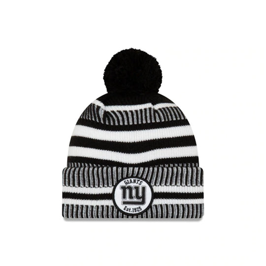 NEW YORK GIANTS NFL SIDELINE HOME COLD WEATHER SPORT KNIT BLACK/WHITE