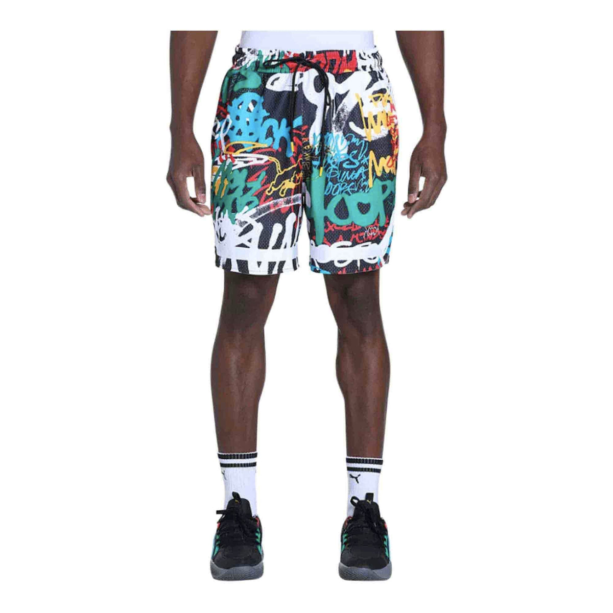 Puma Grafitti Print Basketball Shorts