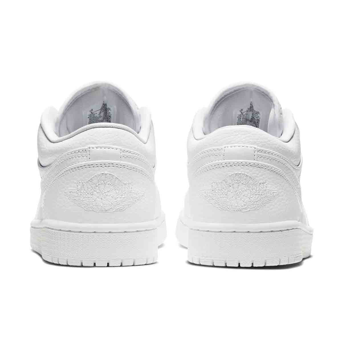 Nike Air Jordan 1 Low Triple White Shoes 553558-130 Men's Sizes 8.5 11  14