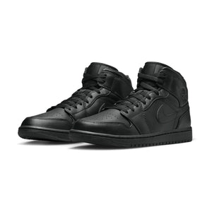 Air Jordan 1 Mid 'Triple Black' Men's Shoes