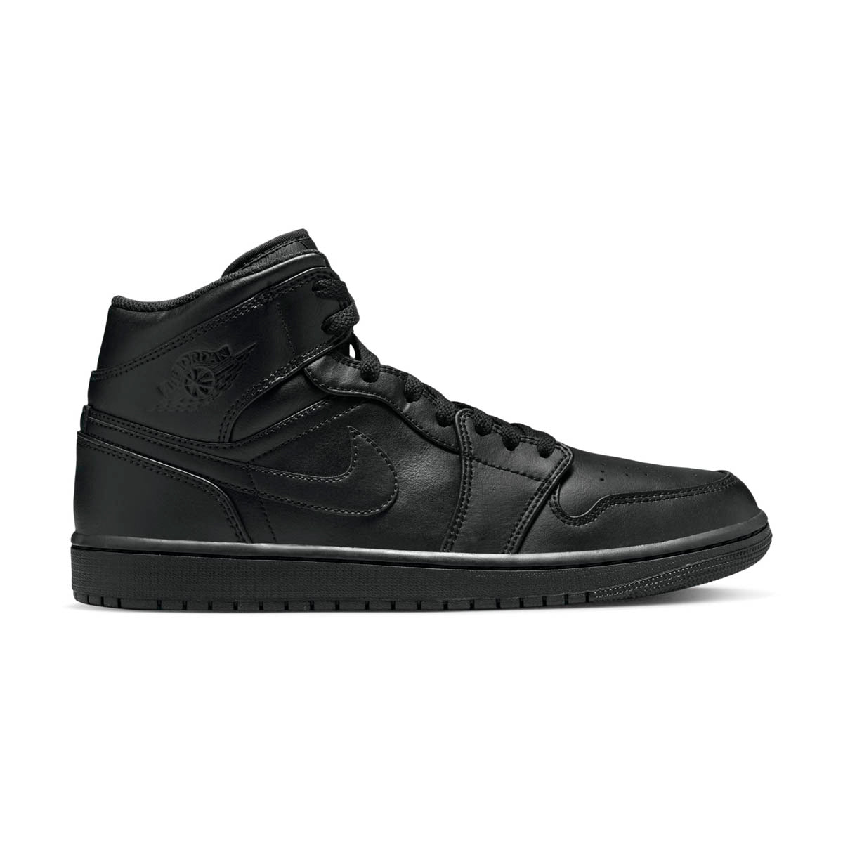 Air Jordan 1 Mid 'Triple Black' Men's Shoes - 