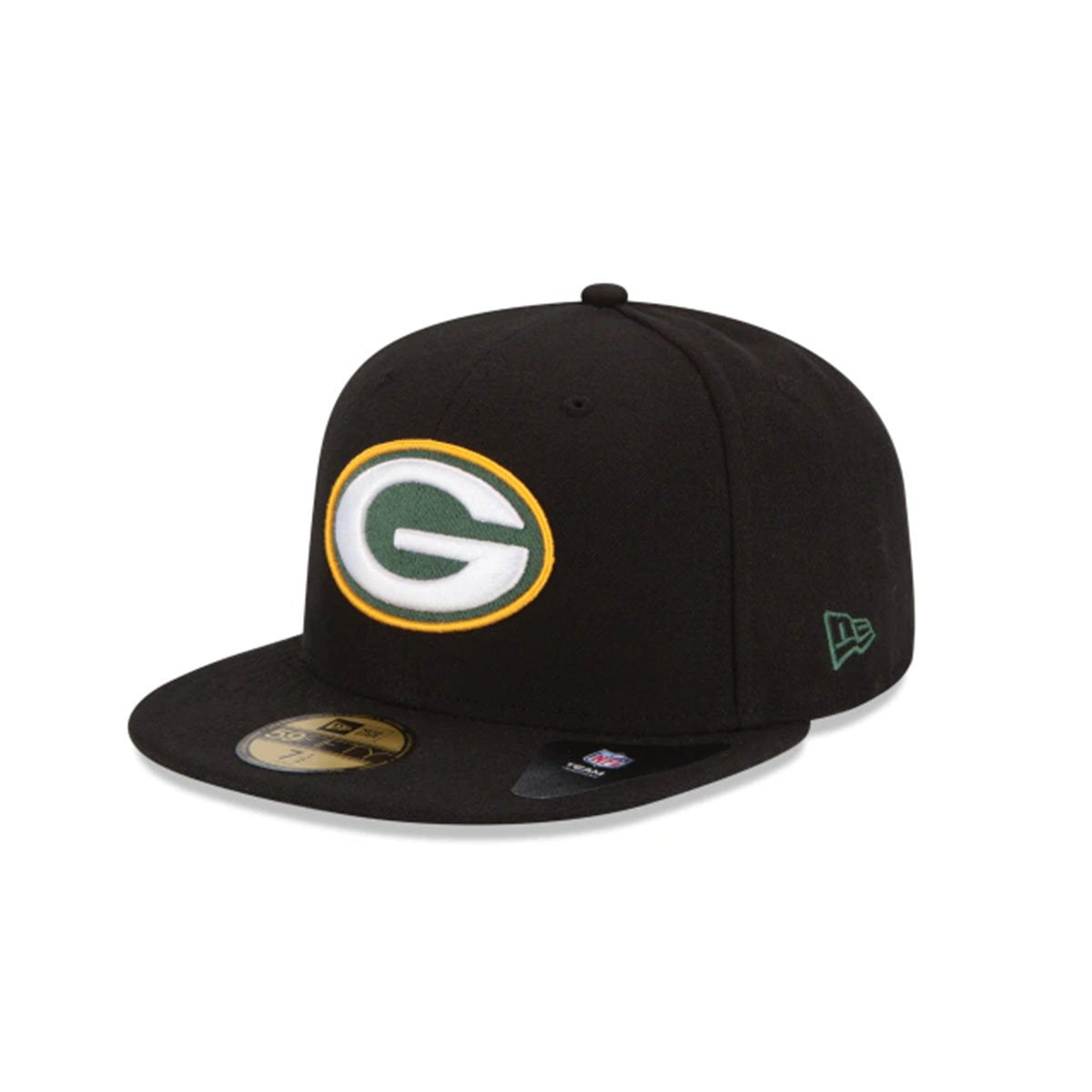 GREEN BAY PACKERS 59FIFTY FITTED BLACK/WHITE - Baseball Hats for Men