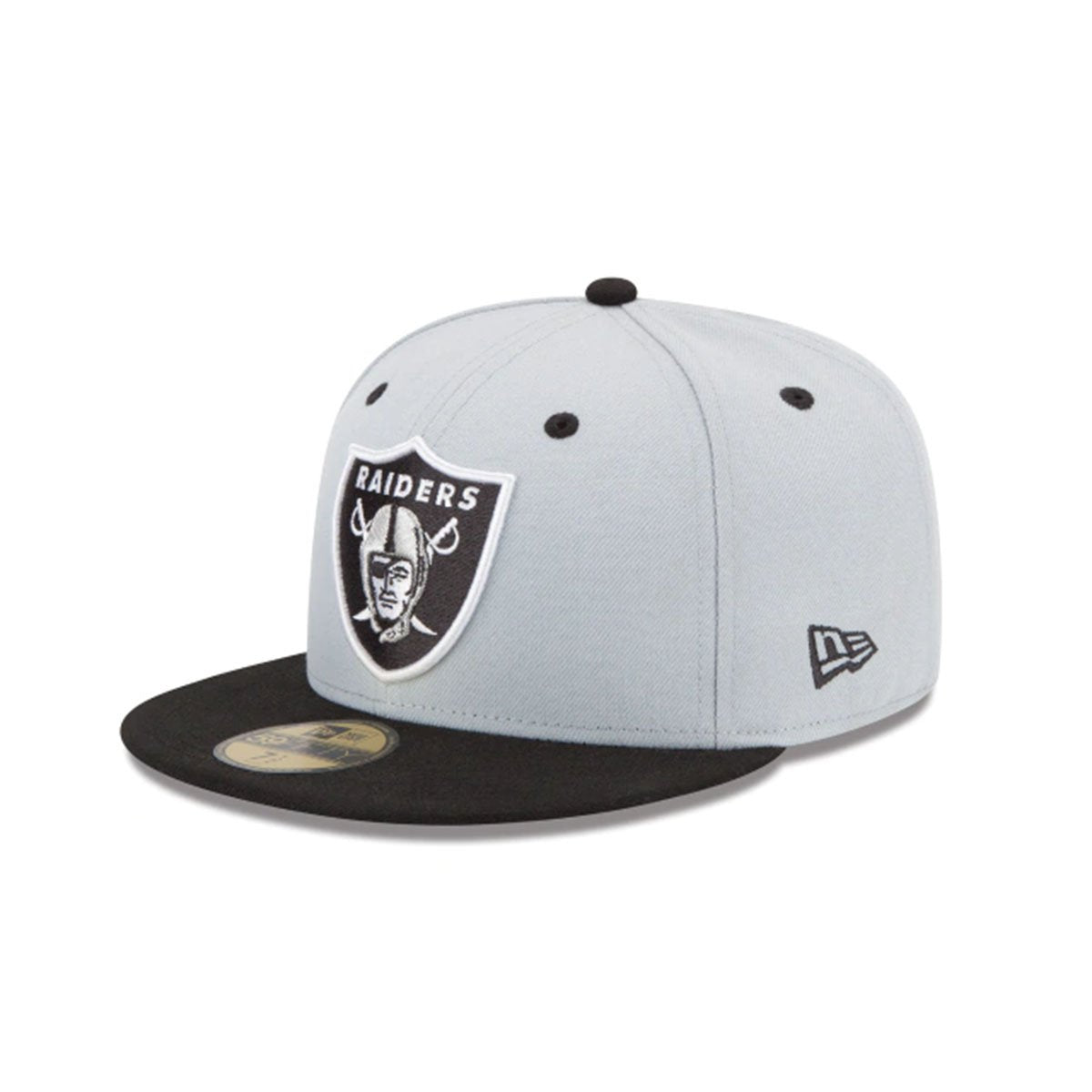 Las Vegas Raiders 2 Tone Gray and Black 59FIFTY Fitted - Baseball Hats for Men