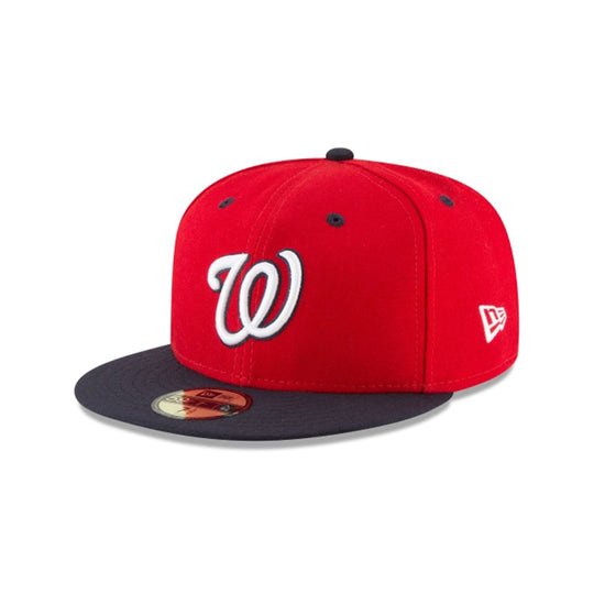 WASHINGTON NATIONALS AUTHENTIC COLLECTION 59FIFTY FITTED RED/BLACK