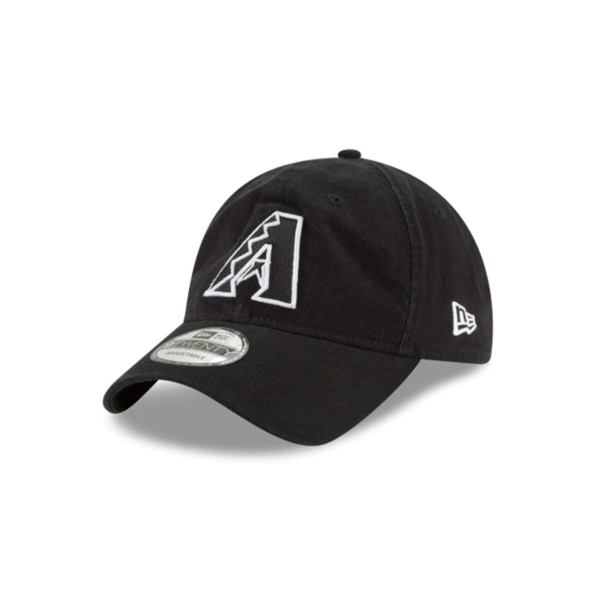 ARIZONA DIAMONDBACKS 9TWENTY ADJUSTABLE BLACK/WHITE - Baseball Hats for Men