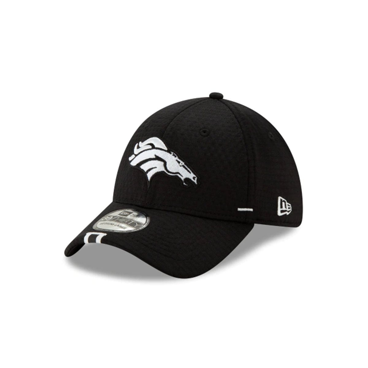 DENVER BRONCOS 39THIRTY STRETCH FIT BLACK/WHITE - Baseball Hats for Men