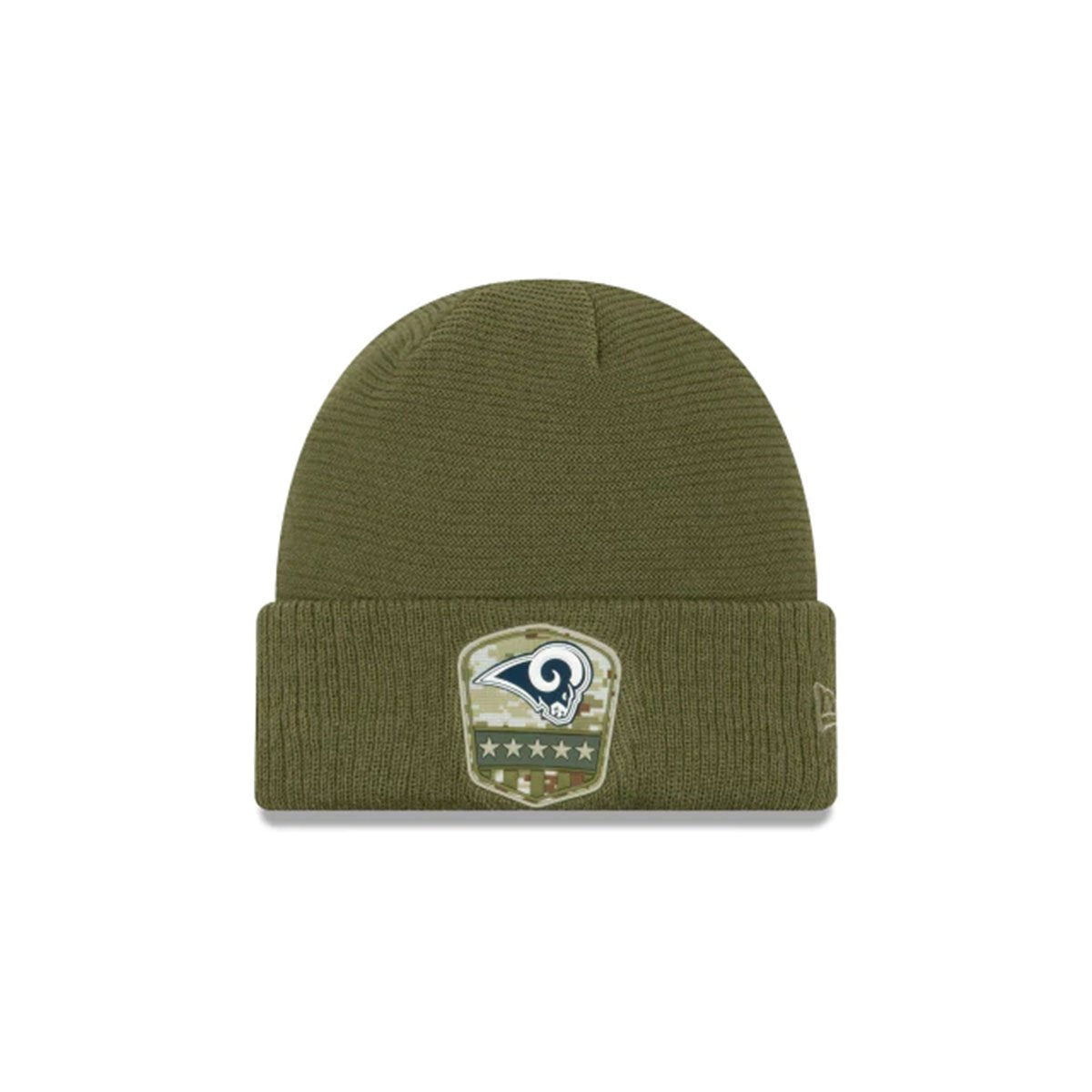 LOS ANGELES RAMS SALUTE TO SERVICE CUFF KNIT GREEN/BLUE
