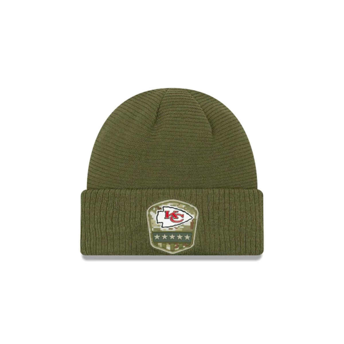 KANSAS CITY CHIEFS SALUTE TO SERVICE CUFF KNIT GREEN/RED - NFL