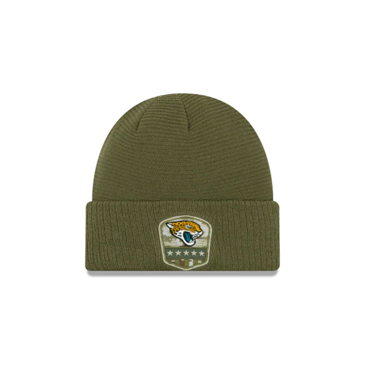 JACKSONVILLE JAGUARS SALUTE TO SERVICE CUFF KNIT GREEN/YELLOW