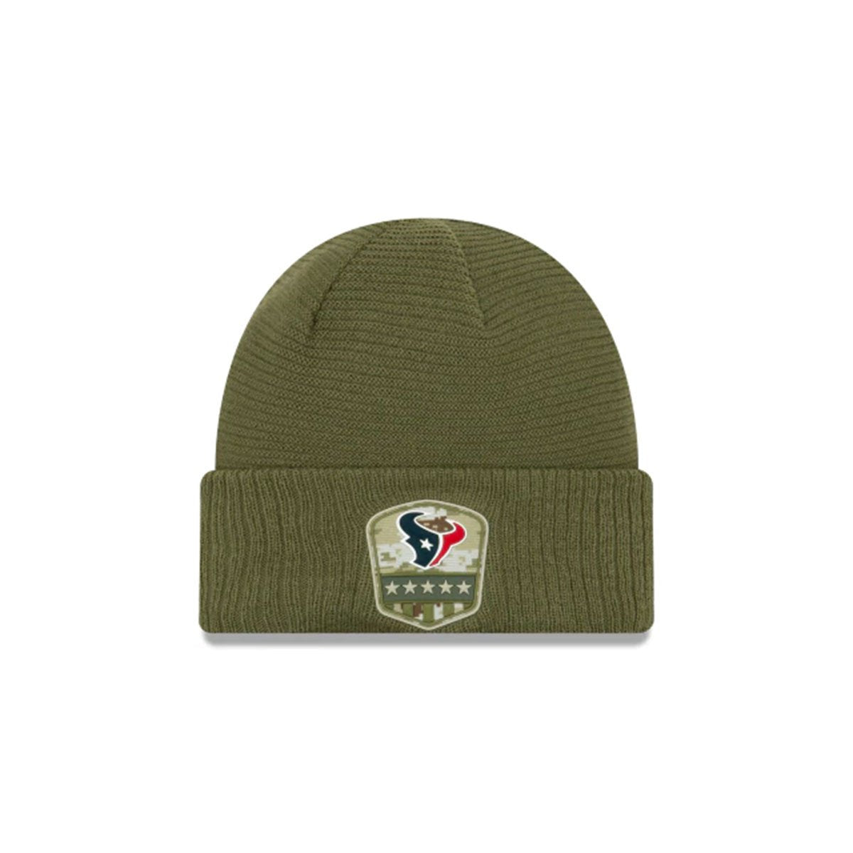 HOUSTON TEXANS SALUTE TO SERVICE CUFF KNIT GREEN/BLUE