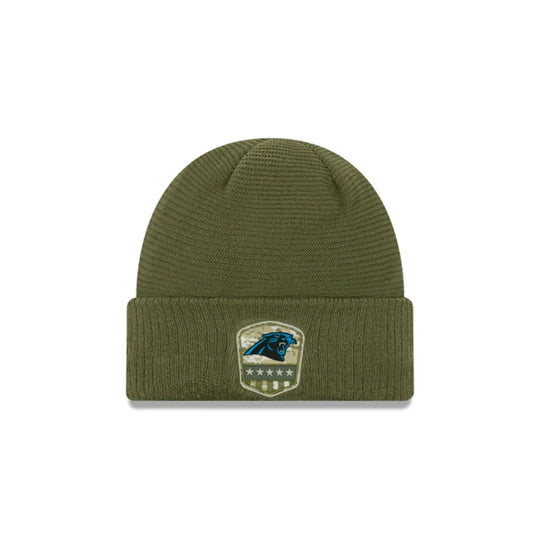 CAROLINA PANTHERS  SALUTE TO SERVICE CUFF KNIT GREEN/TEAL