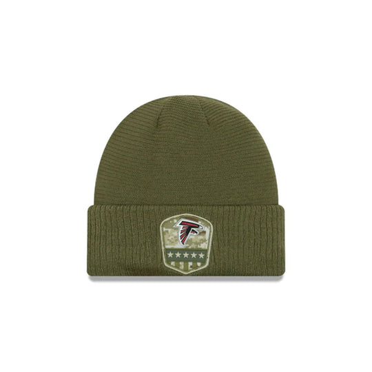 ATLANTA FALCONS ATLANTA FALCONS SALUTE TO SERVICE CUFF KNIT GREEN/RED