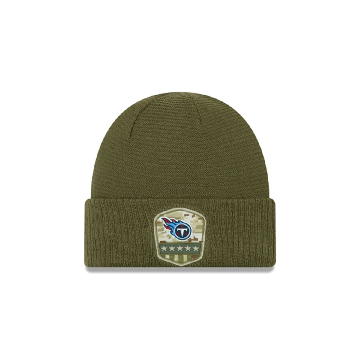 TENNESSEE TITANS SALUTE TO SERVICE CUFF KNIT GREEN/BLUE - 