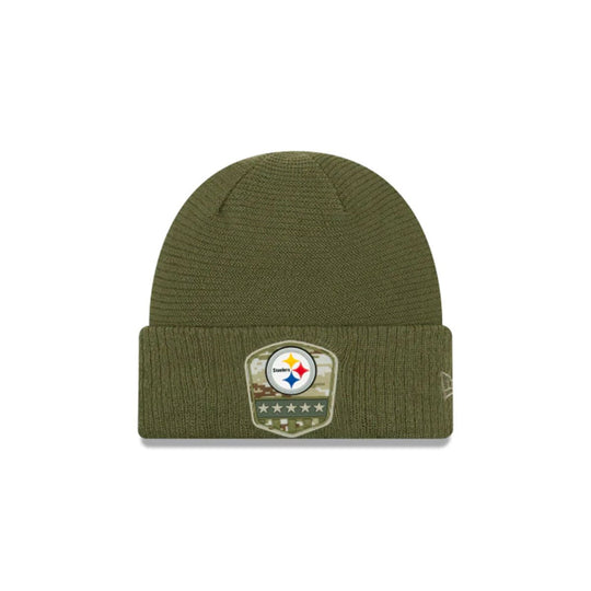 PITTSBURGH STEELERS SALUTE TO SERVICE CUFF KNIT GREEN/WHITE